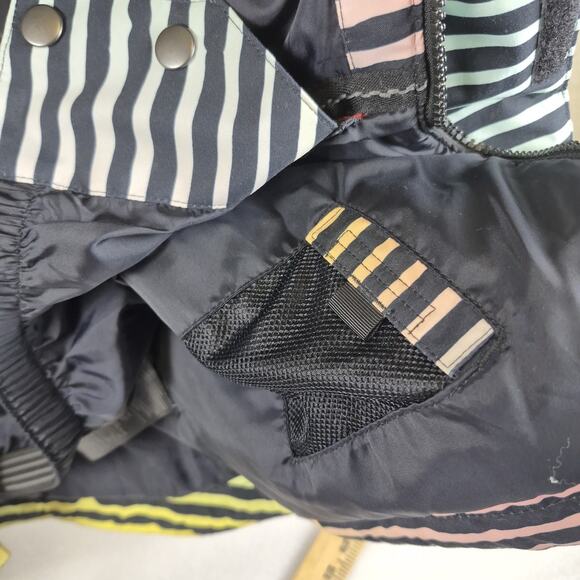 Men’s Burton Large Living Lining Striped Multicolor Snowboard Ski Jacket Coat XS - Picture 11 of 14